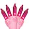 50ct Pink Mini Valentine's Day Light Set 10ft Pink Wire